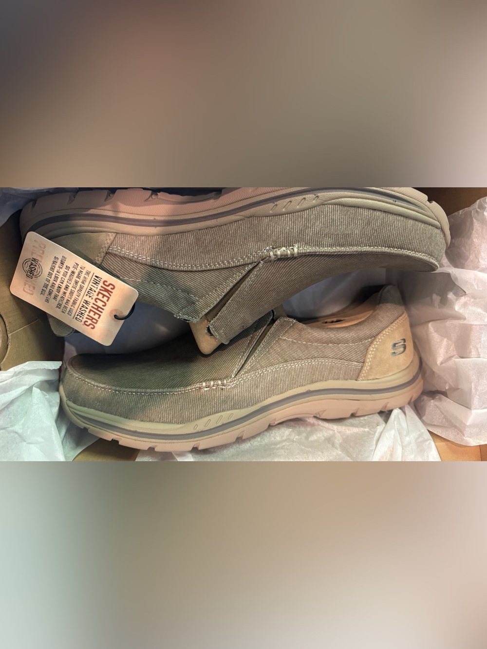 Skechers Relaxed Fit Memory Foam Expected-Avillo Khaki
